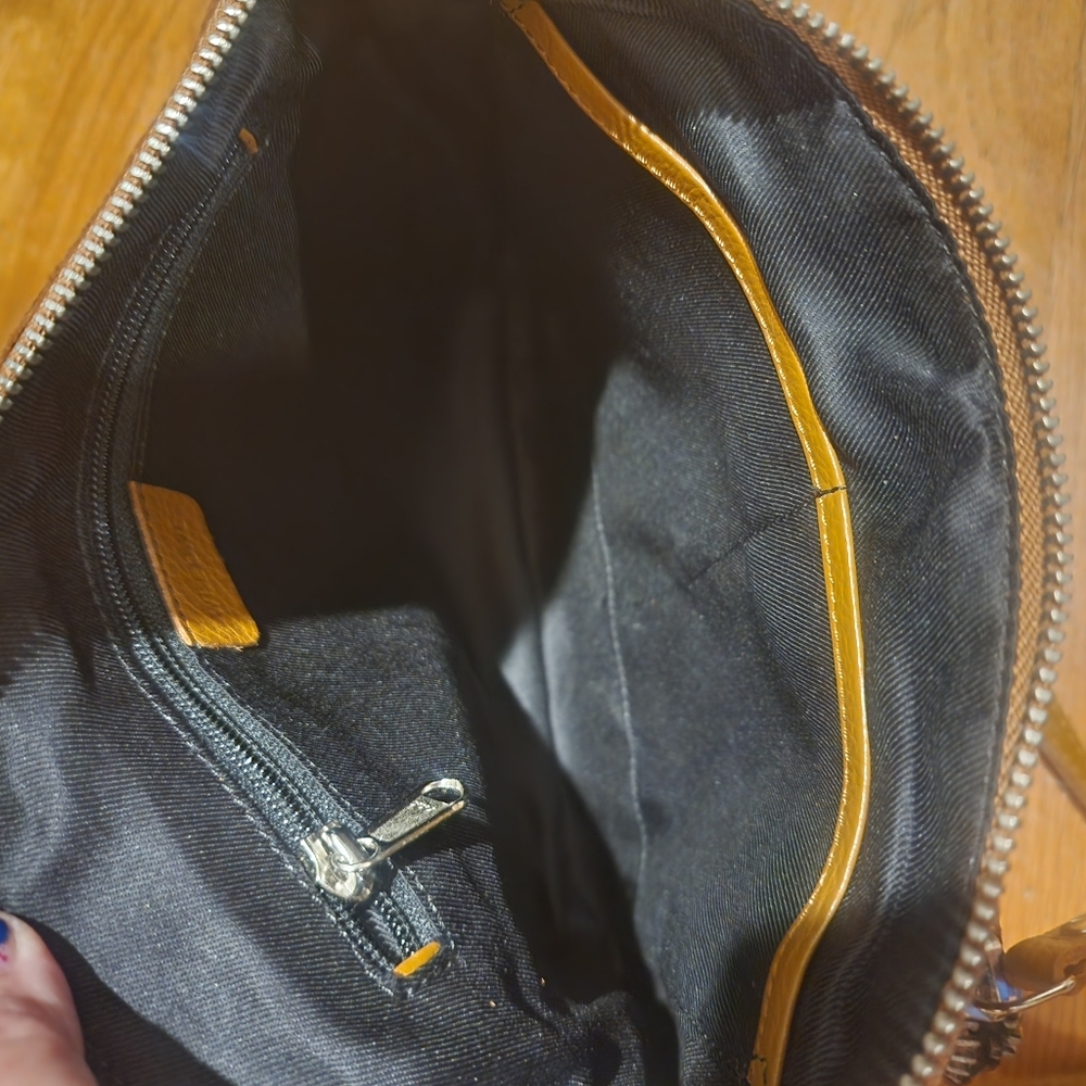 Wise Owl Brown Leather Purse Crossbody View 5